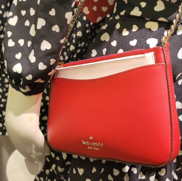 ♠️Kate Spade Staci Triple Crossbody Heart Pop NWT